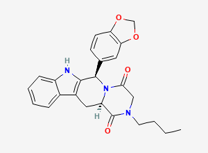 Two-dimensional chemical structure of N-Butyl Tadalafil, CAS 171596-31-9