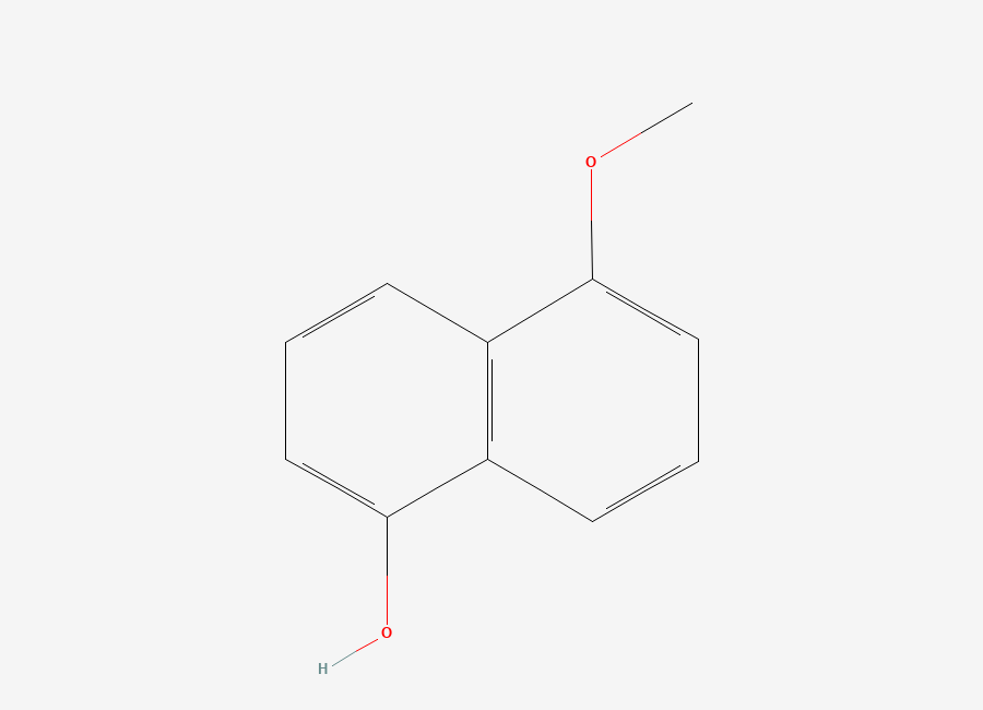 Two-dimensional chemical structure of 5-Methoxynaphthalen-1-ol