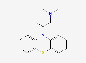 Two-dimensional chemical structure of Promethazine EP Impurity B / Isopromethazine, CAS 303-14-0