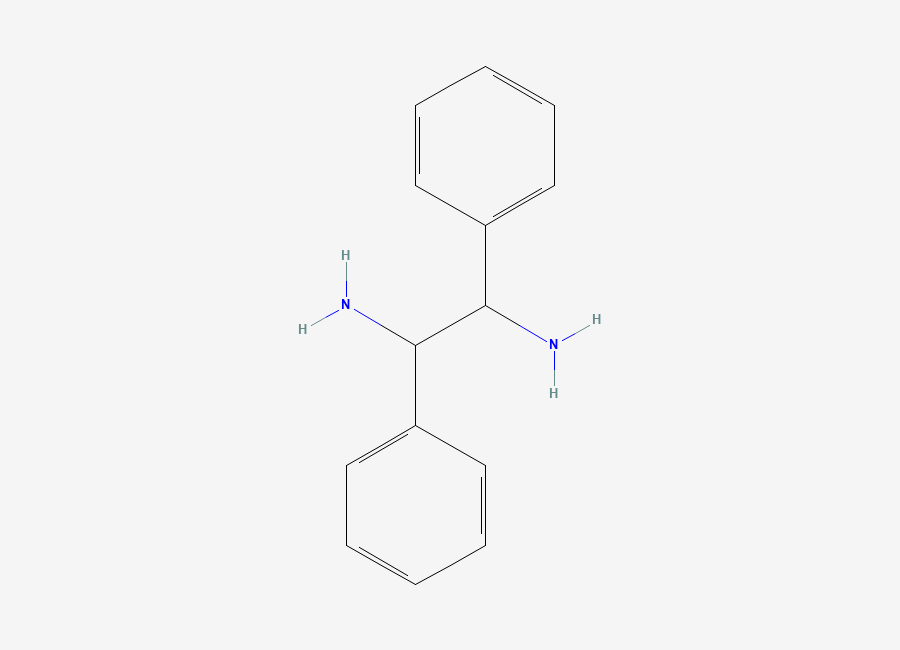 Two-dimensional chemical structure of 1,2-Diphenylethane-1,2-diamine