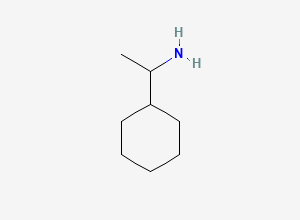 Two-dimensional chemical structure of 1-Cyclohexylethylamine