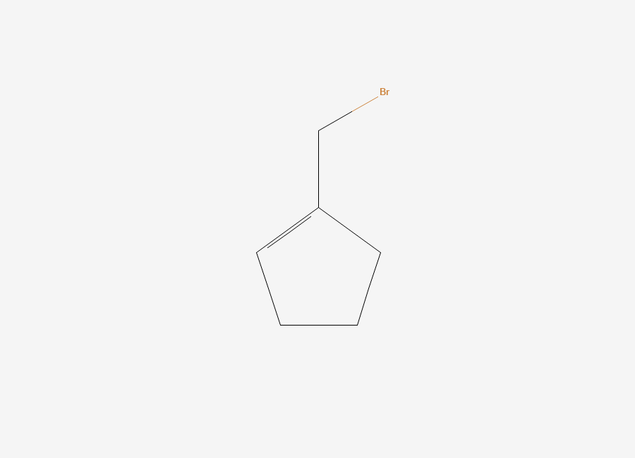 Two-dimensional chemical structure of 1-(Bromomethyl)cyclopent-1-ene