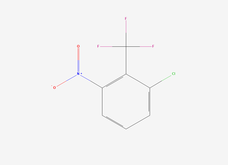Two-dimensional chemical structure of 1-Chloro-3-nitro-2-(trifluoromethyl)benzene