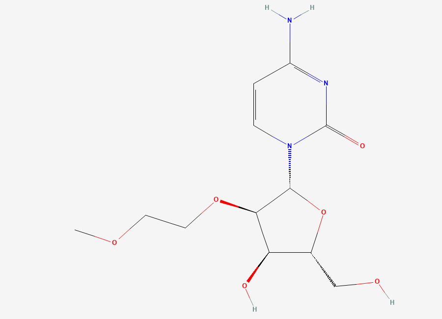 Two-dimensional chemical structure of 2'-O-(2-Methoxyethyl)-cytidine