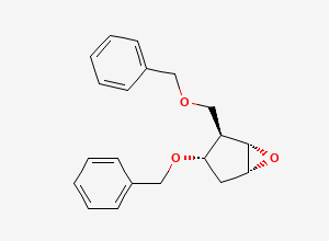 Two-dimensional chemical structure of (1S,2R,3S,5R)-3-(Phenylmethoxy)-2-((phenylmethoxy)methyl)-6-oxabicyclo(3.1.0)hexane