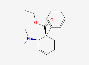 Two-dimensional chemical structure of Tilidine EP Impurity A (Free Base), CAS 20380-56-7