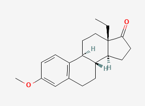 Two-dimensional chemical structure of Ethylmetrienone, CAS 848-04-4