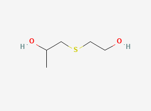 Two-dimensional chemical structure of Hydroxyethylthio Propanol, CAS 6713-03-7