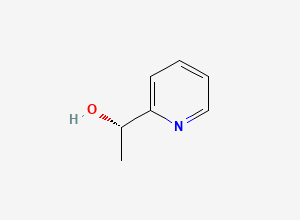 Two-dimensional chemical structure of (1S)-1-(pyridin-2-yl)ethan-1-ol