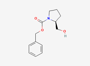 Two-dimensional chemical structure of Cbz-L-Prolinol