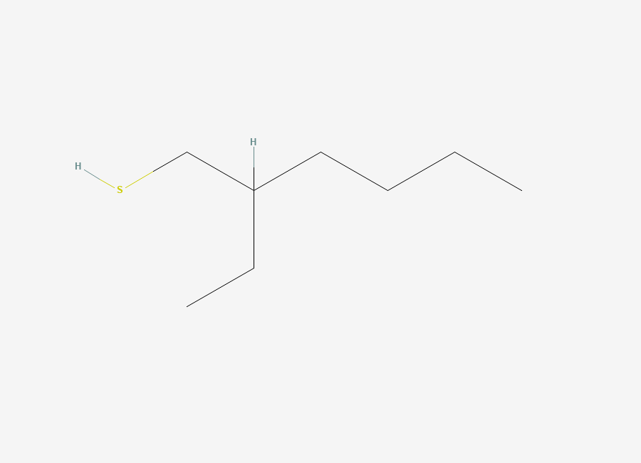 Two-dimensional chemical structure of 2-Ethylhexanethiol