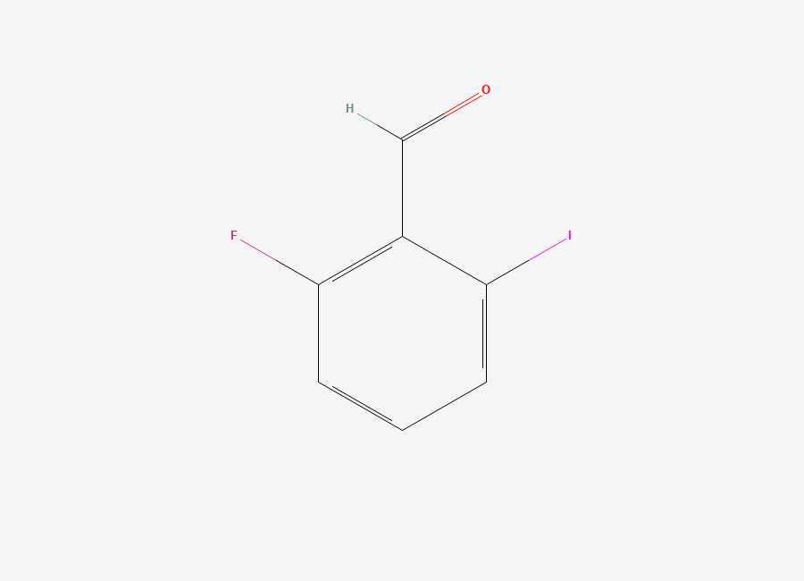 Two-dimensional chemical structure of 2-Fluoro-6-iodobenzaldehyde