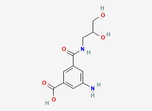 Two-dimensional chemical structure of 3-amino-5-(2,3-dihydroxypropylcarbamoyl)benzoic acid
