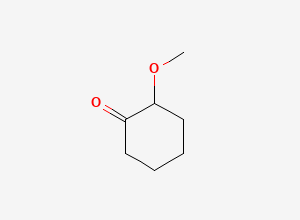 Two-dimensional chemical structure of 2-Methoxycyclohexanone