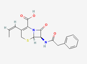 Two-dimensional chemical structure of Cefprozil Impurity 14