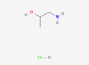 Two-dimensional chemical structure of 2-Hydroxypropan-1-aminium chloride