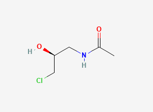 Two-dimensional chemical structure of (S)-N-(3-Chloro-2-hydroxypropyl)acetamide, CAS 224323-47-1