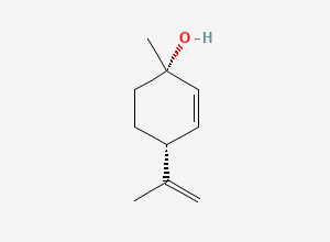 Two-dimensional chemical structure of (1S,4R)-1-methyl-4-(prop-1-en-2-yl)cyclohex-2-en-1-ol