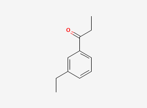 Two-dimensional chemical structure of 3'-Ethylpropiophenone, CAS 191543-16-5