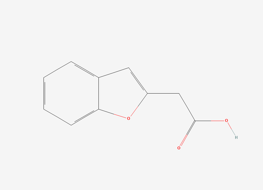 Two-dimensional chemical structure of 2-(1-Benzofuran-2-yl)acetic acid