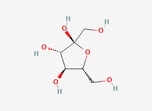 Two-dimensional chemical structure of alpha-D-Fructofuranose