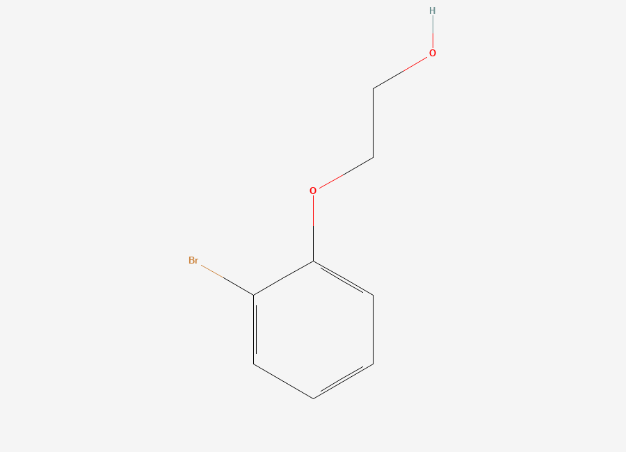 Two-dimensional chemical structure of 2-(2-Bromophenoxy)ethanol