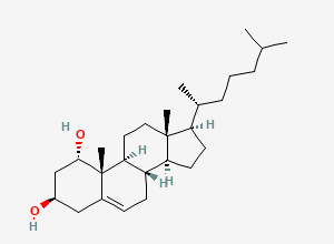 Two-dimensional chemical structure of Cholest-5-ene-1alpha,3beta-diol, CAS 26358-75-8
