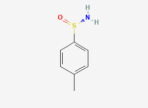 Two-dimensional chemical structure of (S)-4-methylbenzenesulfinamide