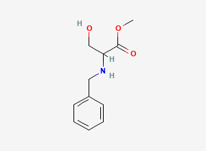 Two-dimensional chemical structure of Methyl 2-(benzylamino)-3-hydroxypropanoate