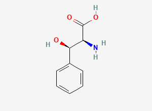 Two-dimensional chemical structure of rel-(betaS)-beta-Hydroxy-D-phenylalanine