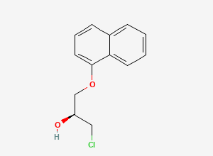 Two-dimensional chemical structure of (2S)-1-chloro-3-naphthalen-1-yloxypropan-2-ol