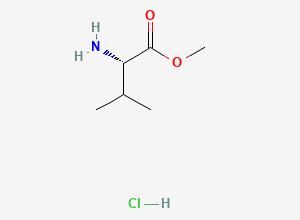 Two-dimensional chemical structure of Methyl valinate hydrochloride