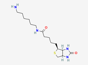 Two-dimensional chemical structure of N-Biotinyl-1,6-hexanediamine