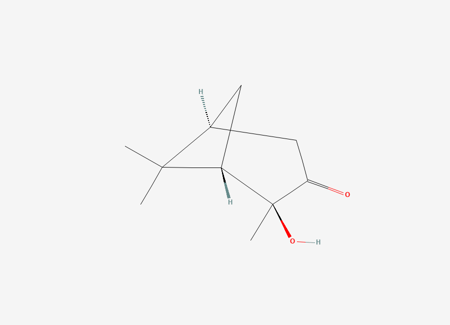Two-dimensional chemical structure of (1S,2S,5S)-2-Hydroxy-2,6,6-trimethylbicyclo(3.1.1)heptan-3-one