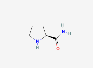 Two-dimensional chemical structure of L-Prolinamide, CAS 7531-52-4