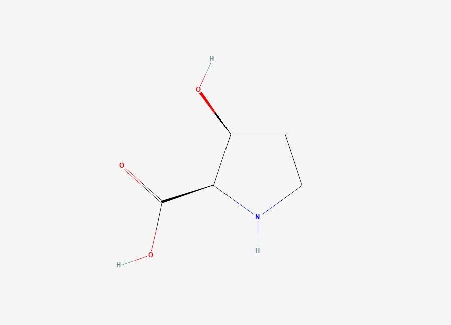 Two-dimensional chemical structure of cis-3-Hydroxy-d-proline