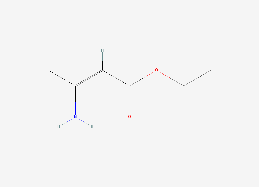 Two-dimensional chemical structure of 2-Butenoic acid, 3-amino-, 1-methylethyl ester