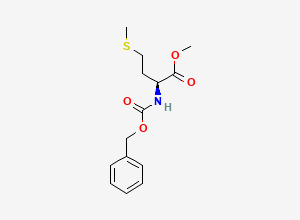 Two-dimensional chemical structure of Cbz-L-methionine methyl ester