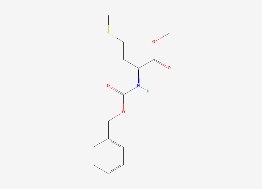 Two-dimensional chemical structure of Cbz-L-methionine methyl ester