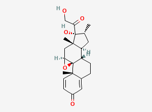 Two-dimensional chemical structure of Dexamethasone EP impurity D, CAS 24916-90-3