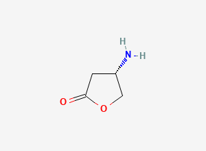 Two-dimensional chemical structure of (S)-4-aminodihydrofuran-2(3H)-one