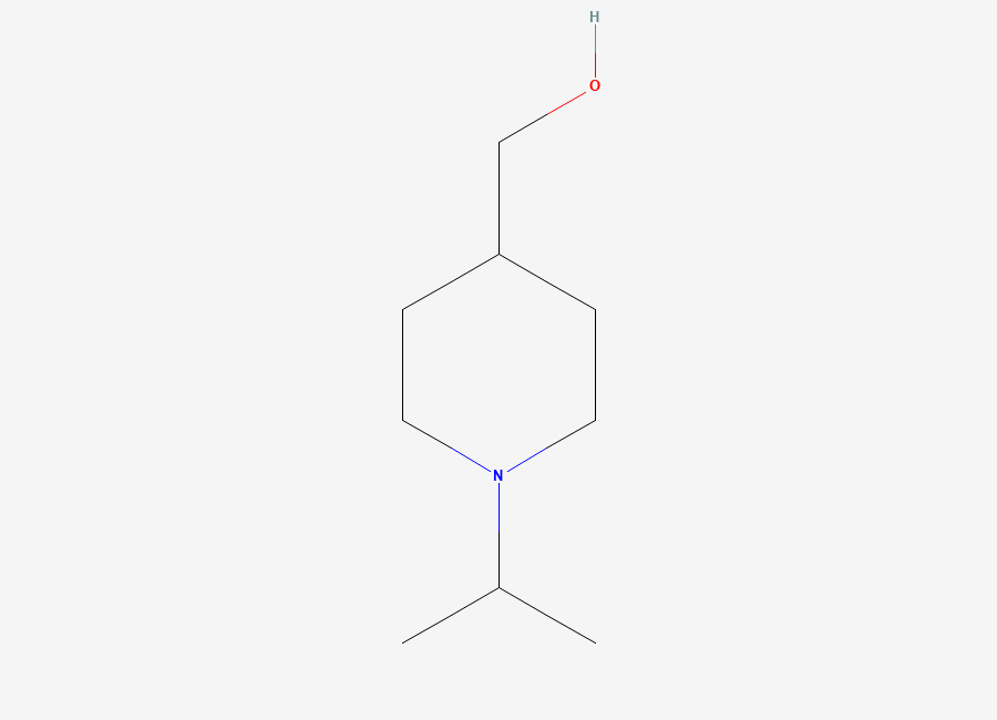 Two-dimensional chemical structure of (1-Isopropylpiperidin-4-Yl)Methanol