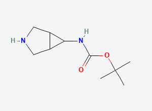 Two-dimensional chemical structure of 6-(BOC-amino)-3-azabicyclo[3.1.0]hexane