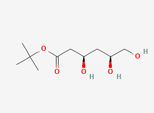 Two-dimensional chemical structure of tert-butyl (3R,5S)-3,5,6-trihydroxyhexanoate