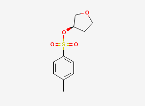 Two-dimensional chemical structure of (R)-Tetrahydrofuran-3-yl 4-methylbenzenesulfonate, CAS 219823-47-9