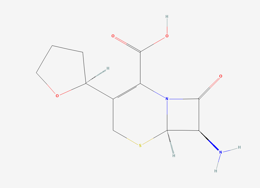 Two-dimensional chemical structure of Cefovecin Impurity 3