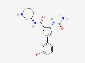 Two-dimensional chemical structure of Azd7762
