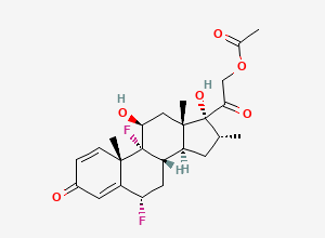 Two-dimensional chemical structure of Flumethasone Pivalate EP Impurity B, CAS 2823-42-9