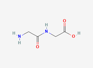 Two-dimensional chemical structure of Glycine EP Impurity H / Diglycine, CAS 556-50-3