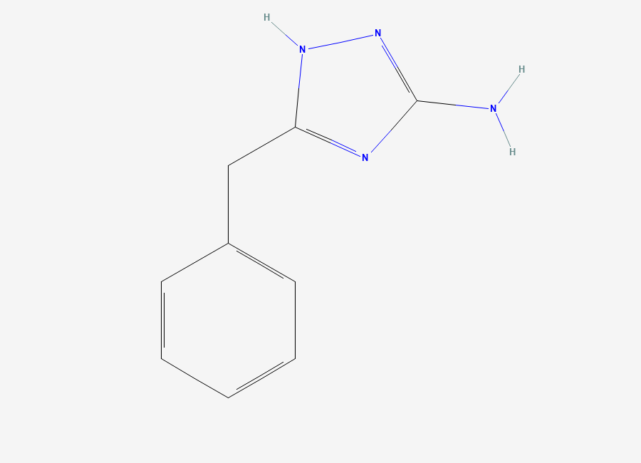 Two-dimensional chemical structure of 3-(Phenylmethyl)-1H-1,2,4-triazol-5-amine